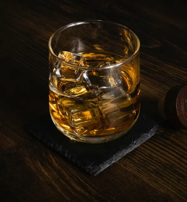 Spinning Whiskey Glass